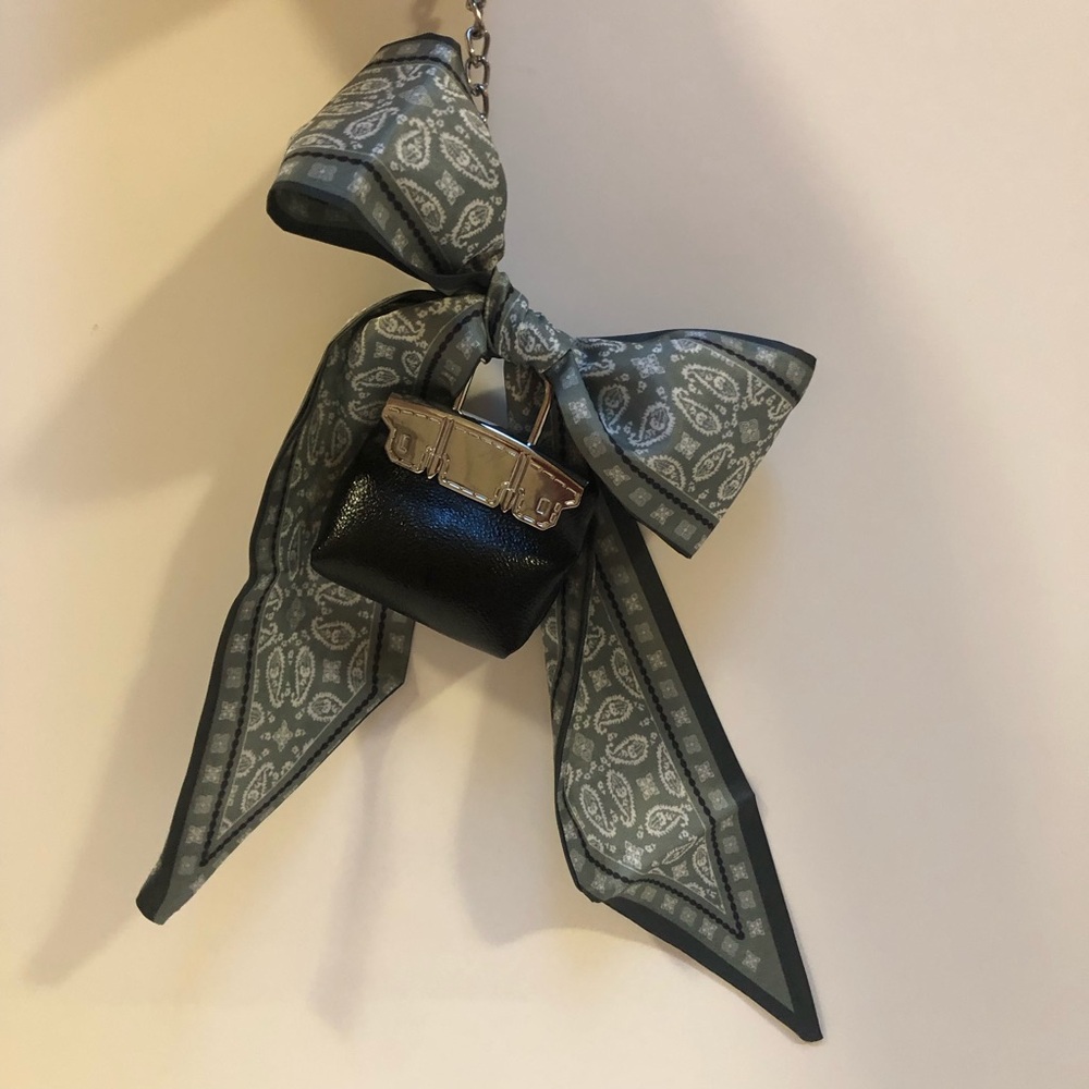 Hermes Looking Keychain or Bag Charm with Twilly Bow NWOT